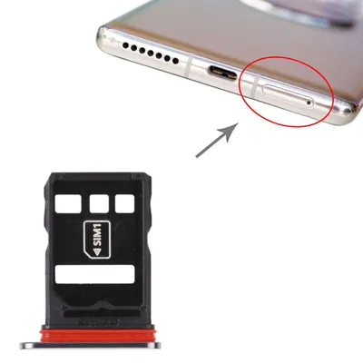 Immagine prodotto di Per Huawei Mate 40 SIM Card Tray + NM Card Tray Card Holder Nero Nuovo