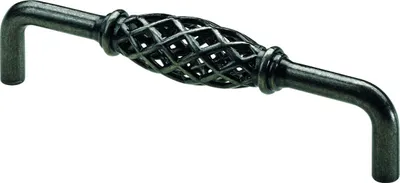 Produktbild von Hettich Möbelgriff brüniert silber 20 x 136 x 35 mm - 1 Stück