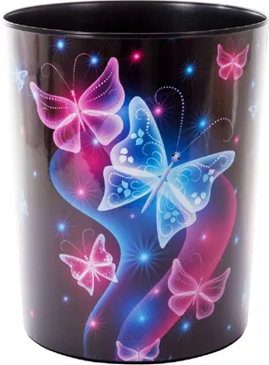 Produktbild von Goldbuch Schmetterling, 13 l, Rund, Kunststoff, Schwarz, Blau, Violett, 25 cm, 300 mm