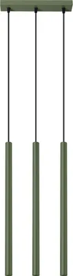 Produktbild von Pendelleuchte PASTELO 3 olivgrün 3xG9 8W Stahl 94x5x30cm Sollux Lighting