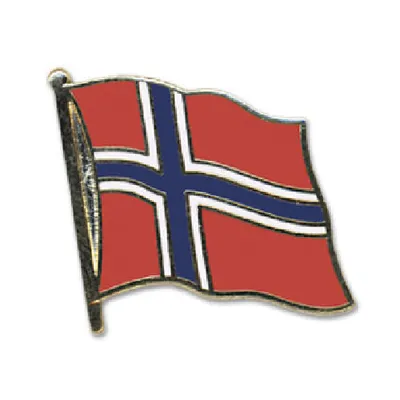 Produktbild von Flaggen-Pin vergoldet Norwegen