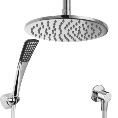 Image de Douche pluie PaulGurkes avec pommeau conique et flexible à rotules