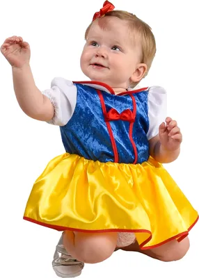 Produktbild von M220026-86 gelb-blau Kinder Baby Schneewittchen Kleid Prinzessin Gr.86