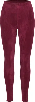 Produktbild von Tobeni Damen Winter-Leggings mit Innenfleece-Futter Thermo-Legging extra Kuschelig Warm, Farbe:Rot, Grösse:S/M