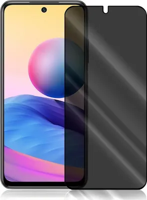 A privacy screen protector is shown placed over a smartphone screen.