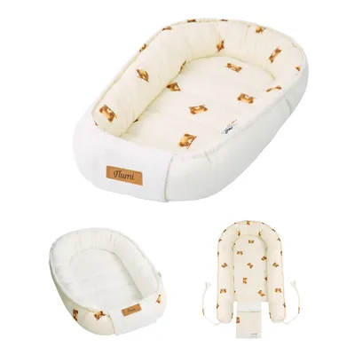 Produktbild von Flumi Babynest Kokon für Neugeborene – beidseitig, Baumwolle, Nestchen