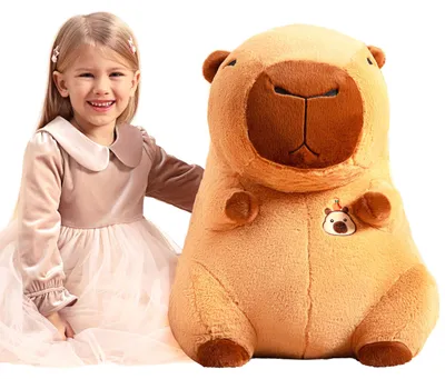 Imagen del producto de Gran peluche de capibara: un juguete de peluche de 60 cm para niños