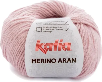 Zdjęcie produktu dla Katia Merino Aran 53 Medium Rose Przędza dziewiarska