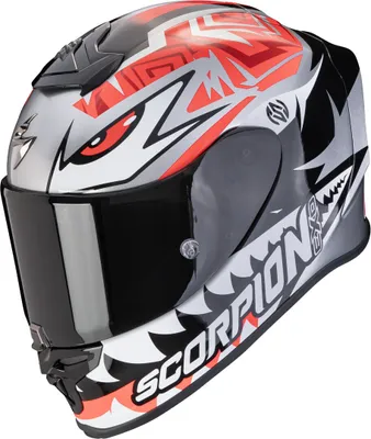 Image de Scorpion EXO-R1 Evo Air Zaccone Replica casque, noir/argent/rouge, XS (53/54)