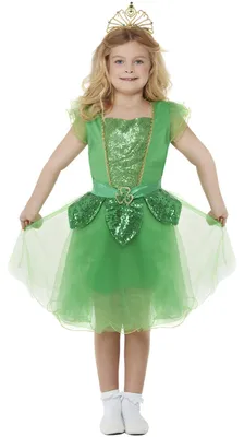 Glitzer-Feenkostüm St. Patrick's Day, Mädchen, Large