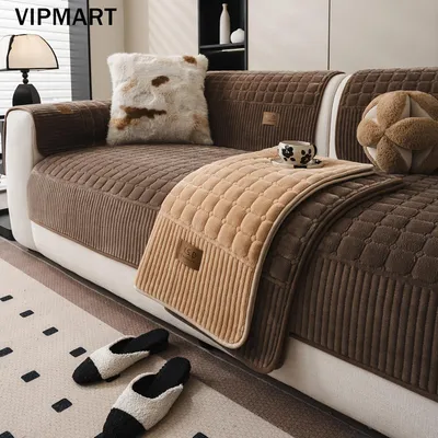 Produktbild von 1Stk Hochwertige rutschfest Armlehren Sofaauflage,waschbar,tierfreundlich,für Armlehren / Rücken Sofaauflage,Heimdekoration,Kaffeefarbe (90x70cm)