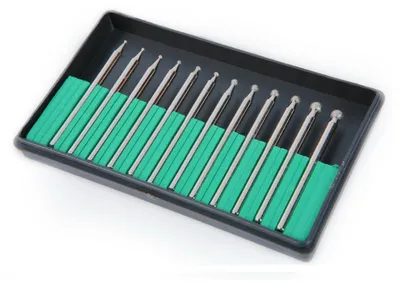 Obrázok produktu pre Sada diamantových fréz 3mm, 12ks HBM