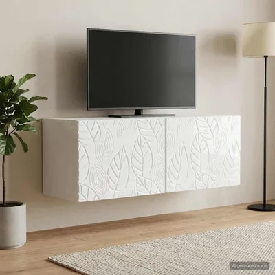 Immagine prodotto di Maison Exclusive - Mobile TV a parete, 98 x 31 cm, finitura bianco lucido