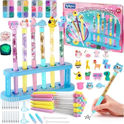 Produktbild von Bastelset, DIY Stifte-Set, 20 Stück, 93 Zubehörteile, für Kinder