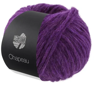 Produktbild von Lana Grossa CHAPEAU 50 g Watteweiches voluminöses Schlauchgarn 110 m Farbe 009 - Dunkelviolett
