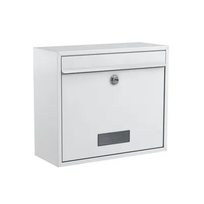 Produktbild von BASI - Briefkasten - BK 900 - Stahl Weiß - 2170-0662
