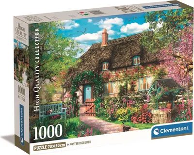 Produktbild von Clementoni High Quality Collection The Old Cottage, 1000 Stück(e), Kunst, 18 Jahr(e)
