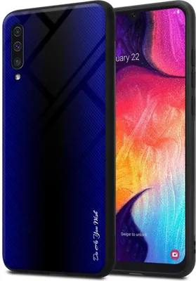 Produktbild von Cadorabo Hülle für Samsung Galaxy A50 4G / A50s / A30s Schutz Hülle in Lila Handyhülle TPU Etui Cover Case Tempered Glas