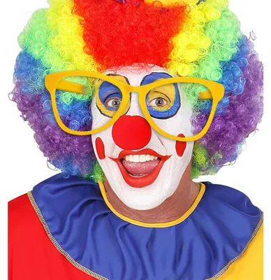 Produktbild von Riesige Clownsbrille Karneval gelb