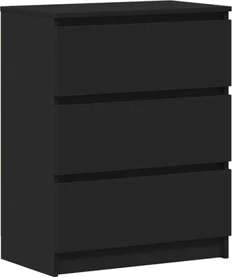 Produktbild von vidaXL Sideboard Schwarz 60x35x76 cm Holzwerkstoff