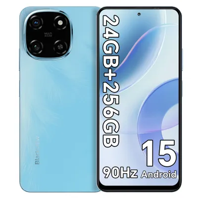 Produktbild von Blackview Color 6 Handy 24GB+256GB/2TBTF, Octa Core,Super PD 50MP Doke AI Fotoalbum,Android 15 Smartphone ohne vertrag, 6.67“,5000mAh,18W,Dual SIM