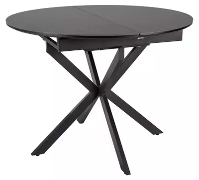 Immagine prodotto di FURNLUX Tavolo da pranzo Gaston, colore nero, dimensioni: 100 x 76 x 100 cm