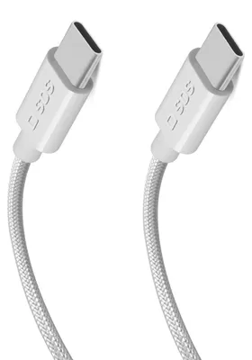 Zdjęcie produktu dla SBS TECABLETISSUETCC240G, 2 m, USB C, USB C, USB 3.2 Gen 2 (3.1 Gen 2), 10 Gbit/s, Szary