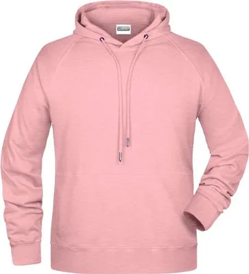 Produktbild von Men's Hoody Kapuzensweat mit Raglanärmeln rose-melange, Gr. XL