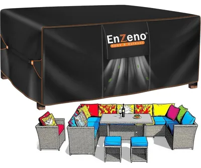 Produktbild von Abdeckung für Gartenmöbel 250x180x90cm Wasserdicht 420D Oxford Gewebe Loungemöbel Schutzhülle Winterfest