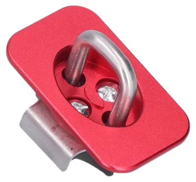 Image de Lot de 4 ancrages latéraux en acier inoxydable de type « Bull Ring » pour plateau de camion, pièces de rechange pour F150 2015-2021, rouge
