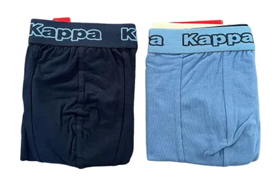 Produktbild von Kappa Herren Boxershort, 2er Pack Unterhose, Unterwäsche, Pants, Sport Slip Blau Gr. L