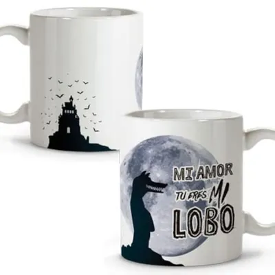 Keramikbecher 330 ml mit Spruch, Geschenkidee, 1 Stück