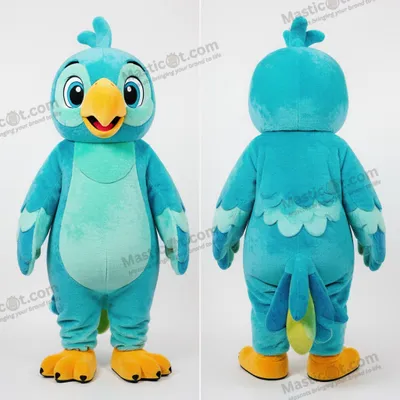 Produktbild von Knallbunte MASTICOT Papageien-Maskottchen-Kostüm
