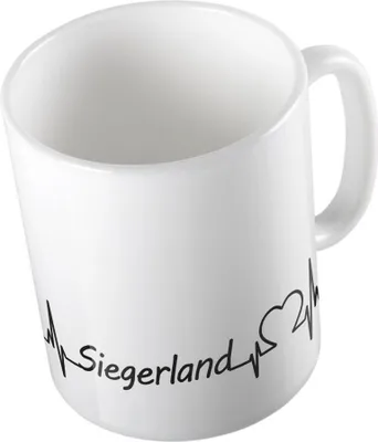 Produktbild von Huuraa Kaffeetasse Siegerland Geschenk Tasse Weiß 330ml Siegerland Präsent