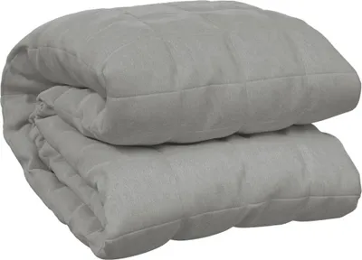 Produktbild von vidaXL Gewichtsdecke Grau 135x200 cm 10 kg Stoff