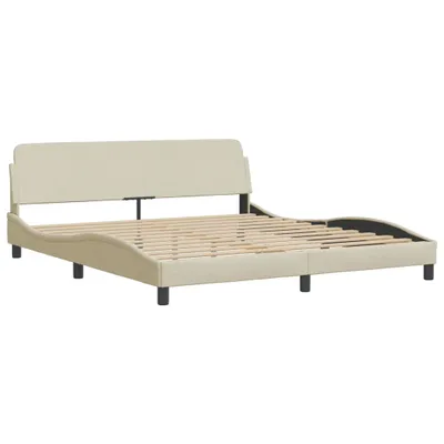 Produktbild von Bettgestell "Dover" Creme 160x200 cm Stoff