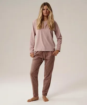 Produktbild von Damen Pyjama Atlantic 100% Baumwolle bequeme Passform rosa M