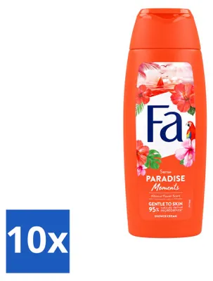 Produktbild von 10 x Fa Paradise Moments Douchecreme Hibiscusbloem 250 ml - Vorteilspackung - 10 Stücke