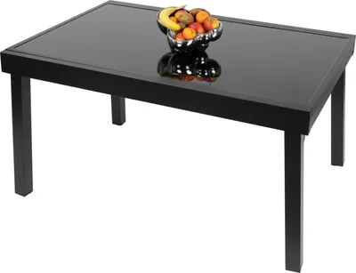 Produktbild von Gartentisch Balkontisch Esstisch Ausziehbar 135 - 270 cm Anti Fingerprint Schwarz Diplomat ib style®