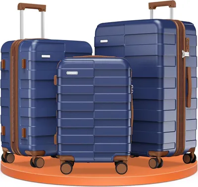 Produktbild von Vipbox Hartschale Kofferset 3-teilig Leicht Polycarbonat Erweiterbar TSA Schloss