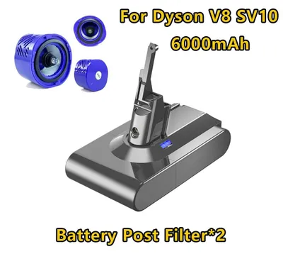 Obrázok produktu pre Batéria pre V8 SV10 – náhradná lítium-iónová batéria – 21,6 V – pre bezdrôtový ručný vysávač – vysoká kapacita – armádna zelená