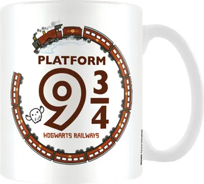 Produktbild von Harry Potter - Kaffeebecher "Chibi", Bahnsteig 9 3/4 PM1570 (Einheitsgröße) (Weiß)
