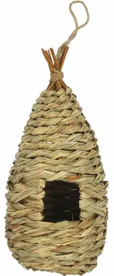 Produktbild von Siena Garden L03521 Wildvogelnisttasche Ø12x24 cm, Naturmaterial, natur
