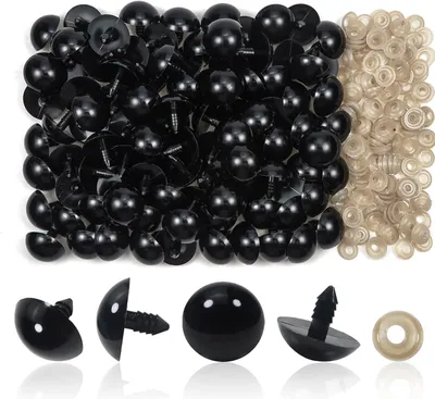 Imagen del producto de Ojos de seguridad, aproximadamente 20 mm de diámetro, color , 150 unidades, con aros, para uso en artesanía