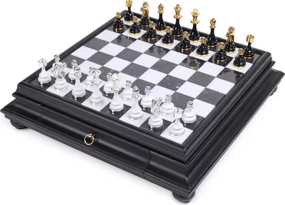 Image de Jeu d'échecs Italfama n or 24 carats et argent 925 avec échiquier en marbre et bois, fabriqué à la main