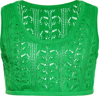 Produktbild von SWIRLY damen kurzes top - grün, XL