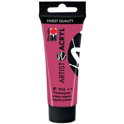 Produktbild von Marabu Acrylfarbe Artist Acryl primärmagenta 914 22 ml