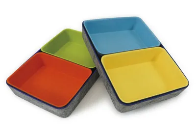 Produktbild von TimeTEX Filz-Schalen Set "Colori", 3-tlg.