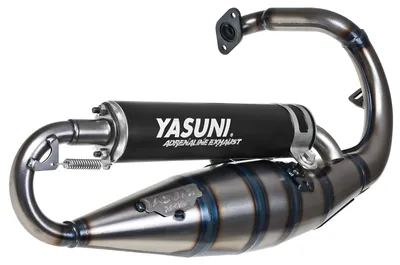 Obrázek produktu pro Výfukový systém Yasuni Scooter R, černý, s homologací (ABE) pro skútr Peugeot Speedfight 2 50 LC