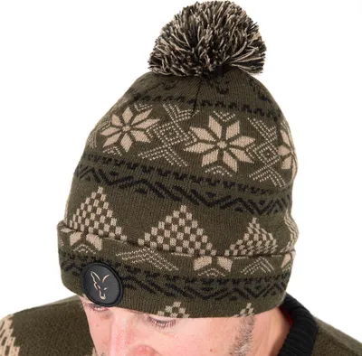 Produktbild von Fox Strickmütze Bommelmütze Grün